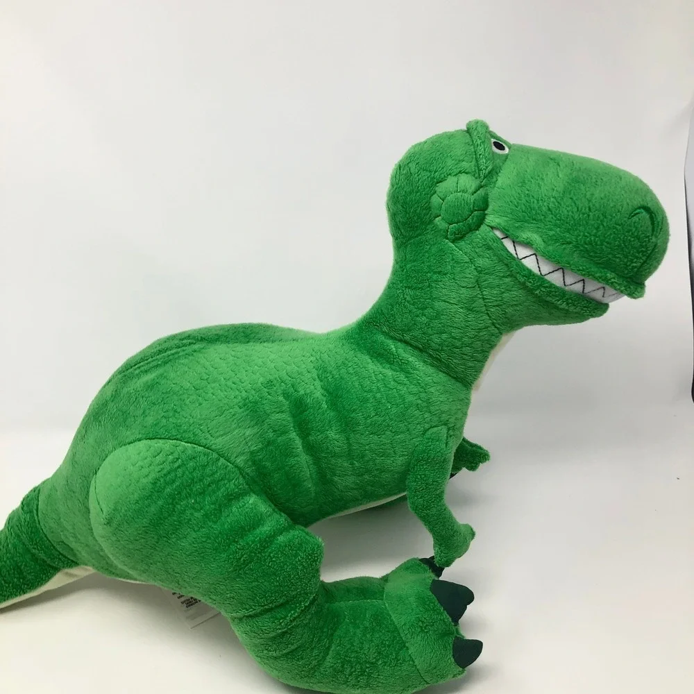 Disney Store Toy Story Rex Plush Green Dinosaur Stuffed Animal Pixar T-Rex